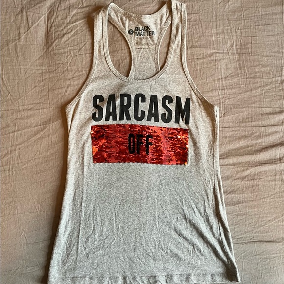 Sarcasm on/off tank top - Picture 2 of 2